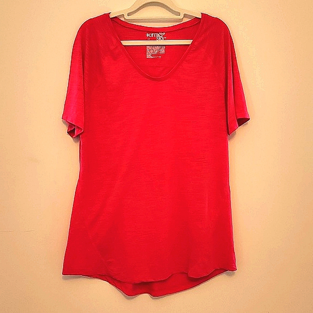 Terra & Sky hot pink tee, size 0X